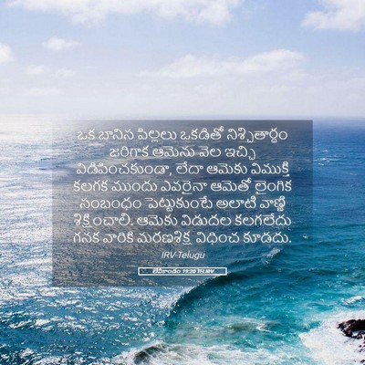 Picture 05 - లేవీకాండం 19:20 TELIRV - ఒక బానిస పిల్లలు - Bible Verse Picture