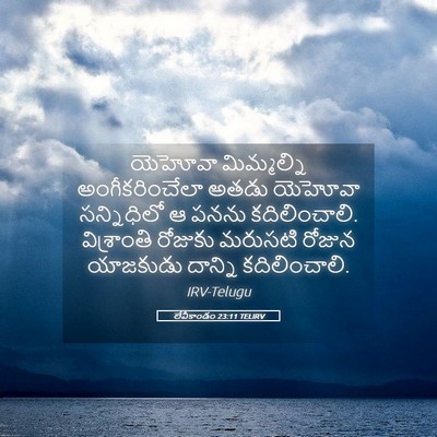 Picture 05 - లేవీకాండం 23:11 TELIRV - యెహోవా మిమ్మల్ని - Bible Verse Picture