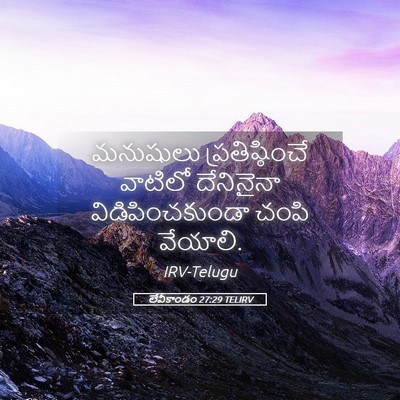 Picture 05 - లేవీకాండం 27:29 TELIRV - మనుషులు - Bible Verse Picture