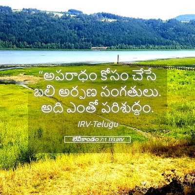 Picture 05 - లేవీకాండం 7:1 TELIRV - “అపరాధం కోసం చేసే - Bible Verse Picture