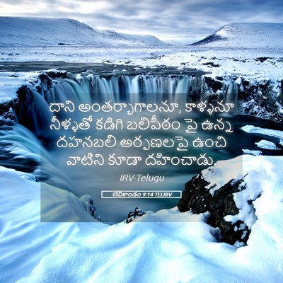 Picture 05 - లేవీకాండం 9:14 TELIRV - దాని - Bible Verse Picture