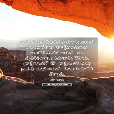 Picture 05 - విలాపవాక్యాలు 1:15 TELIRV - నాకు అండగా - Bible Verse Picture