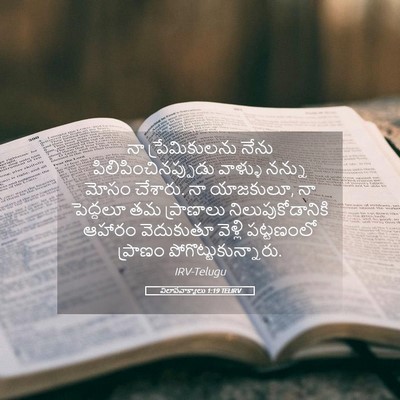 Picture 05 - విలాపవాక్యాలు 1:19 TELIRV - నా ప్రేమికులను - Bible Verse Picture
