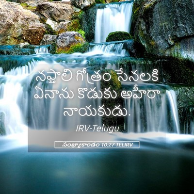 Picture 05 - సంఖ్యాకాండం 10:27 TELIRV - నఫ్తాలి గోత్రం - Bible Verse Picture