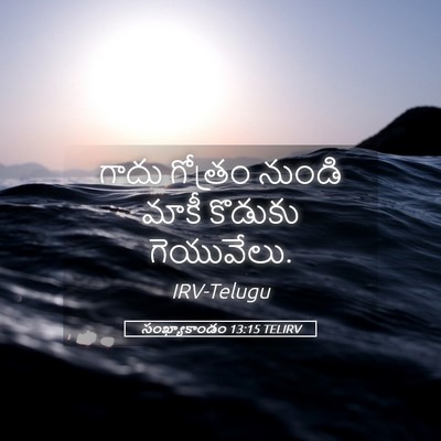 Picture 05 - సంఖ్యాకాండం 13:15 TELIRV - గాదు గోత్రం నుండి - Bible Verse Picture