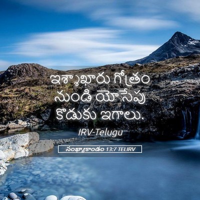 Picture 05 - సంఖ్యాకాండం 13:7 TELIRV - ఇశ్శాఖారు గోత్రం - Bible Verse Picture