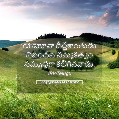 Picture 05 - సంఖ్యాకాండం 14:17 TELIRV - ‘యెహోవా - Bible Verse Picture