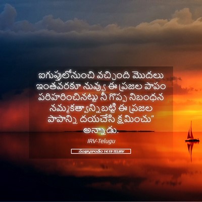 Picture 05 - సంఖ్యాకాండం 14:19 TELIRV - ఐగుప్తులోనుంచి - Bible Verse Picture