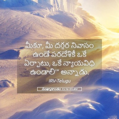 Picture 05 - సంఖ్యాకాండం 15:16 TELIRV - మీకూ, మీ దగ్గర - Bible Verse Picture