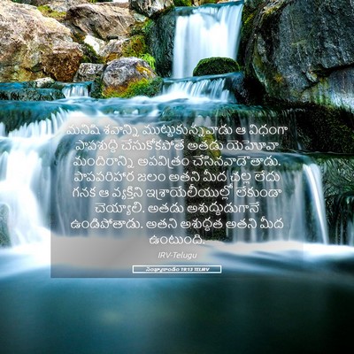 Picture 05 - సంఖ్యాకాండం 19:13 TELIRV - మనిషి శవాన్ని - Bible Verse Picture