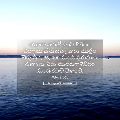 Picture 05 - సంఖ్యాకాండం 2:9 TELIRV - యూదా వారితో కలసి - Bible Verse Picture