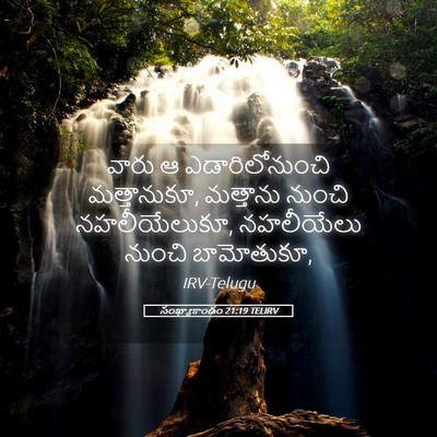 Picture 05 - సంఖ్యాకాండం 21:19 TELIRV - వారు ఆ - Bible Verse Picture