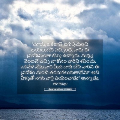 Picture 05 - సంఖ్యాకాండం 22:11 TELIRV - ‘చూడు, ఒక జాతి - Bible Verse Picture