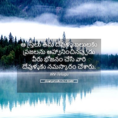 Picture 05 - సంఖ్యాకాండం 25:2 TELIRV - ఆ స్త్రీలు తమ - Bible Verse Picture
