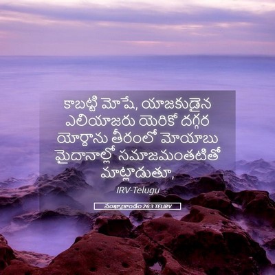 Picture 05 - సంఖ్యాకాండం 26:3 TELIRV - కాబట్టి మోషే, - Bible Verse Picture