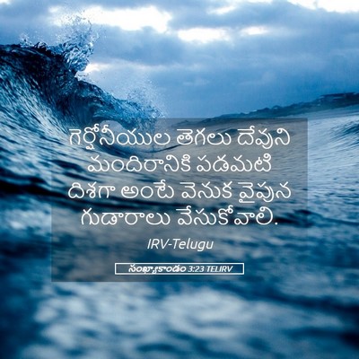 Picture 05 - సంఖ్యాకాండం 3:23 TELIRV - గెర్షోనీయుల తెగలు - Bible Verse Picture