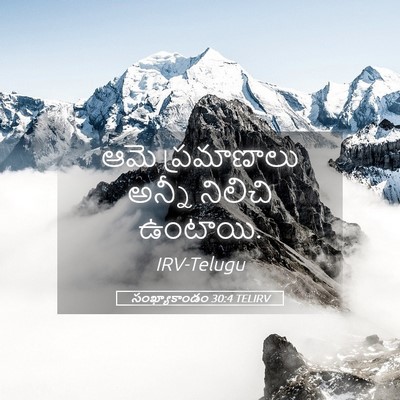 Picture 05 - సంఖ్యాకాండం 30:4 TELIRV - ఆమె ప్రమాణాలు - Bible Verse Picture