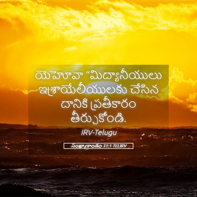 Picture 05 - సంఖ్యాకాండం 31:1 TELIRV - యెహోవా - Bible Verse Picture