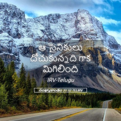 Picture 05 - సంఖ్యాకాండం 31:32 TELIRV - ఆ సైనికులు - Bible Verse Picture