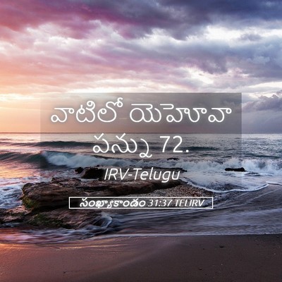 Picture 05 - సంఖ్యాకాండం 31:37 TELIRV - వాటిలో యెహోవా - Bible Verse Picture