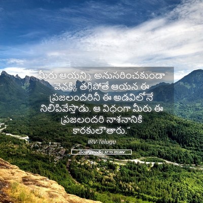 Picture 05 - సంఖ్యాకాండం 32:15 TELIRV - మీరు ఆయన్ని - Bible Verse Picture