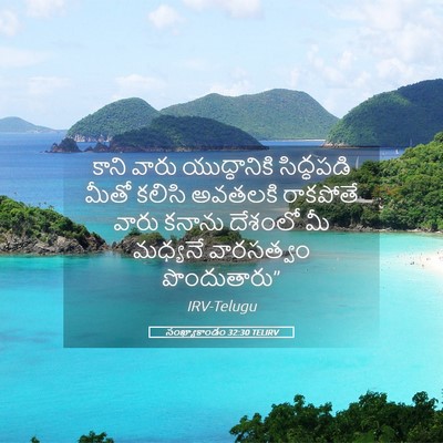 Picture 05 - సంఖ్యాకాండం 32:30 TELIRV - కాని వారు - Bible Verse Picture