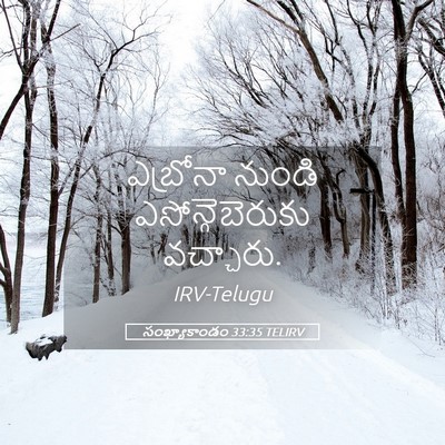 Picture 05 - సంఖ్యాకాండం 33:35 TELIRV - ఎబ్రోనా నుండి - Bible Verse Picture