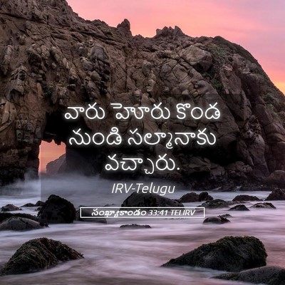 Picture 05 - సంఖ్యాకాండం 33:41 TELIRV - వారు హోరు కొండ - Bible Verse Picture