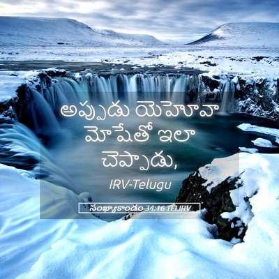Picture 05 - సంఖ్యాకాండం 34:16 TELIRV - అప్పుడు యెహోవా - Bible Verse Picture