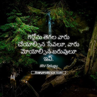 Picture 05 - సంఖ్యాకాండం 4:24 TELIRV - గెర్షోను తెగల - Bible Verse Picture