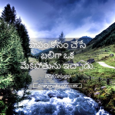 Picture 05 - సంఖ్యాకాండం 7:22 TELIRV - పాపం కోసం చేసే - Bible Verse Picture