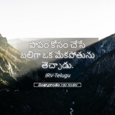Picture 05 - సంఖ్యాకాండం 7:82 TELIRV - పాపం కోసం చేసే - Bible Verse Picture