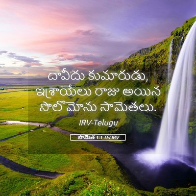 Picture 05 - సామెత 1:1 TELIRV - దావీదు కుమారుడు, - Bible Verse Picture