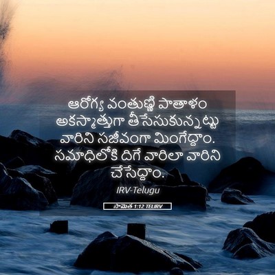 Picture 05 - సామెత 1:12 TELIRV - ఆరోగ్య వంతుణ్ణి - Bible Verse Picture