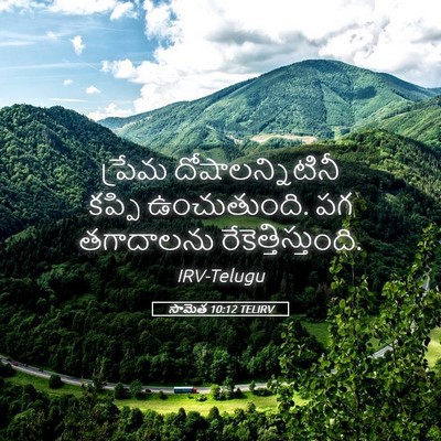 Picture 05 - సామెత 10:12 TELIRV - ప్రేమ - Bible Verse Picture
