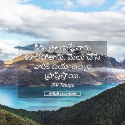 Picture 05 - సామెత 14:22 TELIRV - కీడు తలపెట్టేవారు - Bible Verse Picture