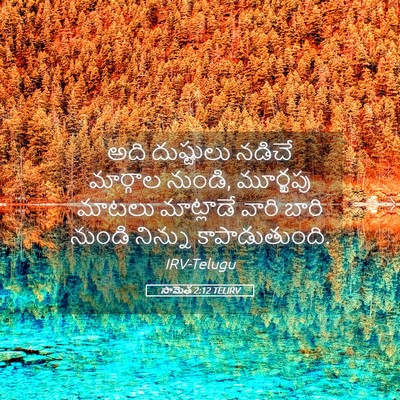 Picture 05 - సామెత 2:12 TELIRV - అది దుష్టులు - Bible Verse Picture