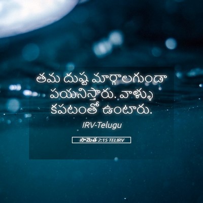 Picture 05 - సామెత 2:15 TELIRV - తమ దుష్ట - Bible Verse Picture