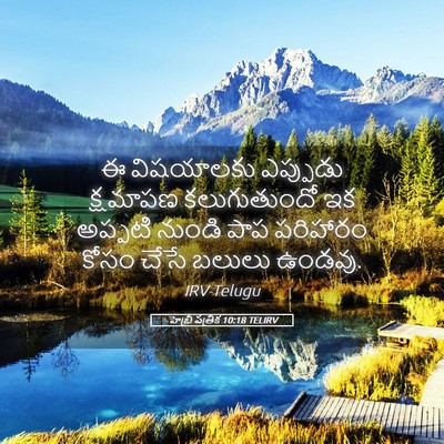 Picture 05 - హెబ్రీ పత్రిక 10:18 TELIRV - ఈ విషయాలకు - Bible Verse Picture