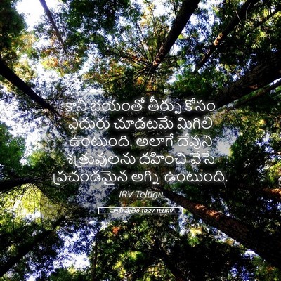 Picture 05 - హెబ్రీ పత్రిక 10:27 TELIRV - కానీ భయంతో తీర్పు - Bible Verse Picture