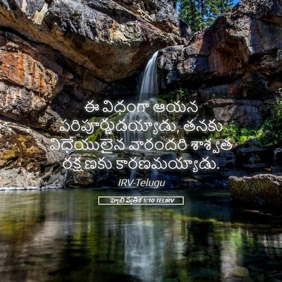 Picture 05 - హెబ్రీ పత్రిక 5:10 TELIRV - ఈ విధంగా ఆయన - Bible Verse Picture