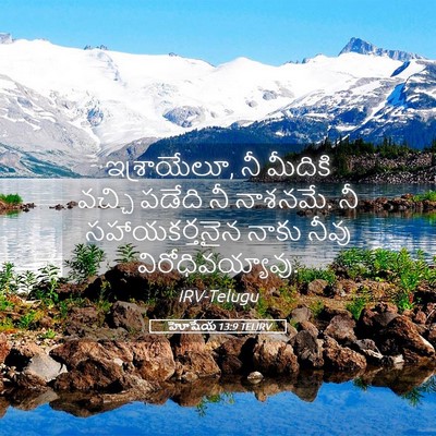 Picture 05 - హోషేయ 13:9 TELIRV - ఇశ్రాయేలూ, నీ - Bible Verse Picture