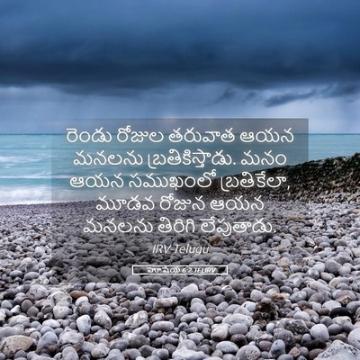 Picture 05 - హోషేయ 6:2 TELIRV - రెండు రోజుల - Bible Verse Picture