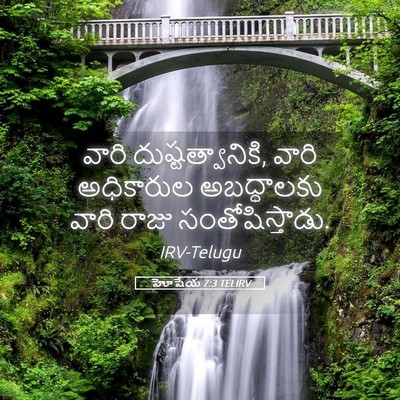 Picture 05 - హోషేయ 7:3 TELIRV - వారి - Bible Verse Picture