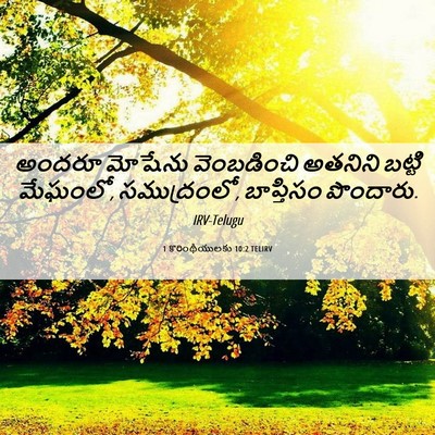 Picture 06 - 1 కొరింథీయులకు 10:2 TELIRV - అందరూ మోషేను - Bible Verse Picture