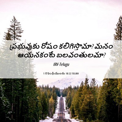Picture 06 - 1 కొరింథీయులకు 10:22 TELIRV - ప్రభువుకు రోషం - Bible Verse Picture