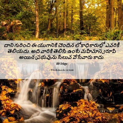 Picture 06 - 1 కొరింథీయులకు 2:8 TELIRV - దాని గురించి ఈ - Bible Verse Picture