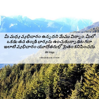 Picture 06 - 1 కొరింథీయులకు 5:1 TELIRV - మీ మధ్య వ్యభిచారం - Bible Verse Picture