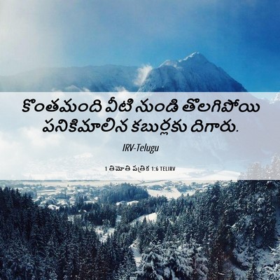 Picture 06 - 1 తిమోతి పత్రిక 1:6 TELIRV - కొంతమంది వీటి - Bible Verse Picture