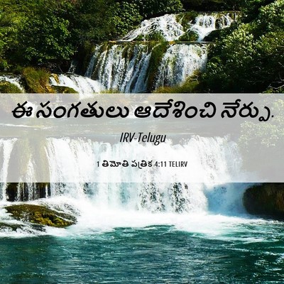 Picture 06 - 1 తిమోతి పత్రిక 4:11 TELIRV - ఈ సంగతులు - Bible Verse Picture